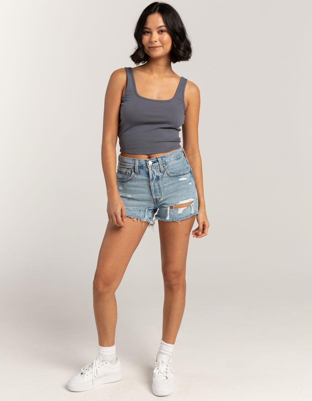 TILLYS Square Neck Womens Tank Top - DUSK Product Image