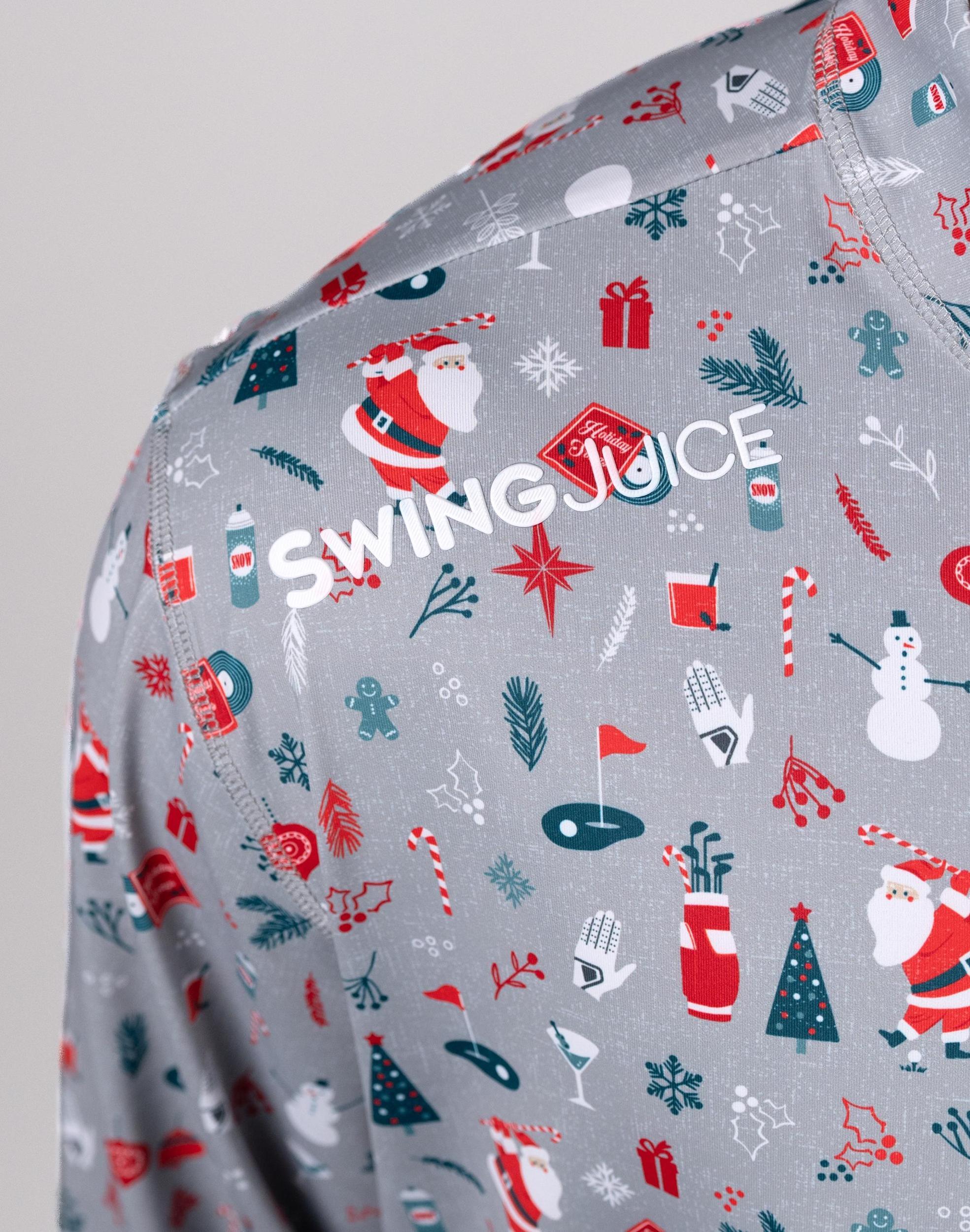 SwingJuice Golf Swingin' Retro Santa Men's Quarter Zip Product Image