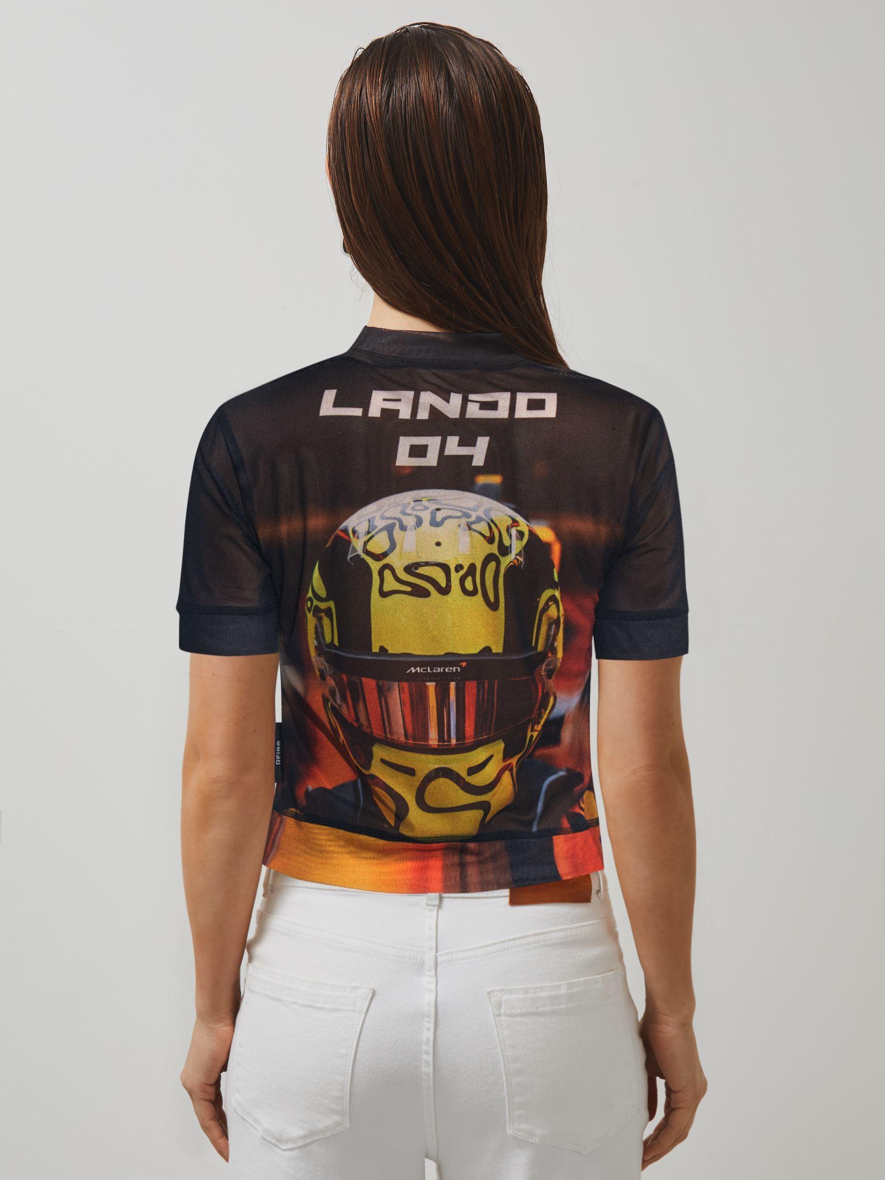 McLaren F1 Team Lando Print Mesh Top in Black Product Image