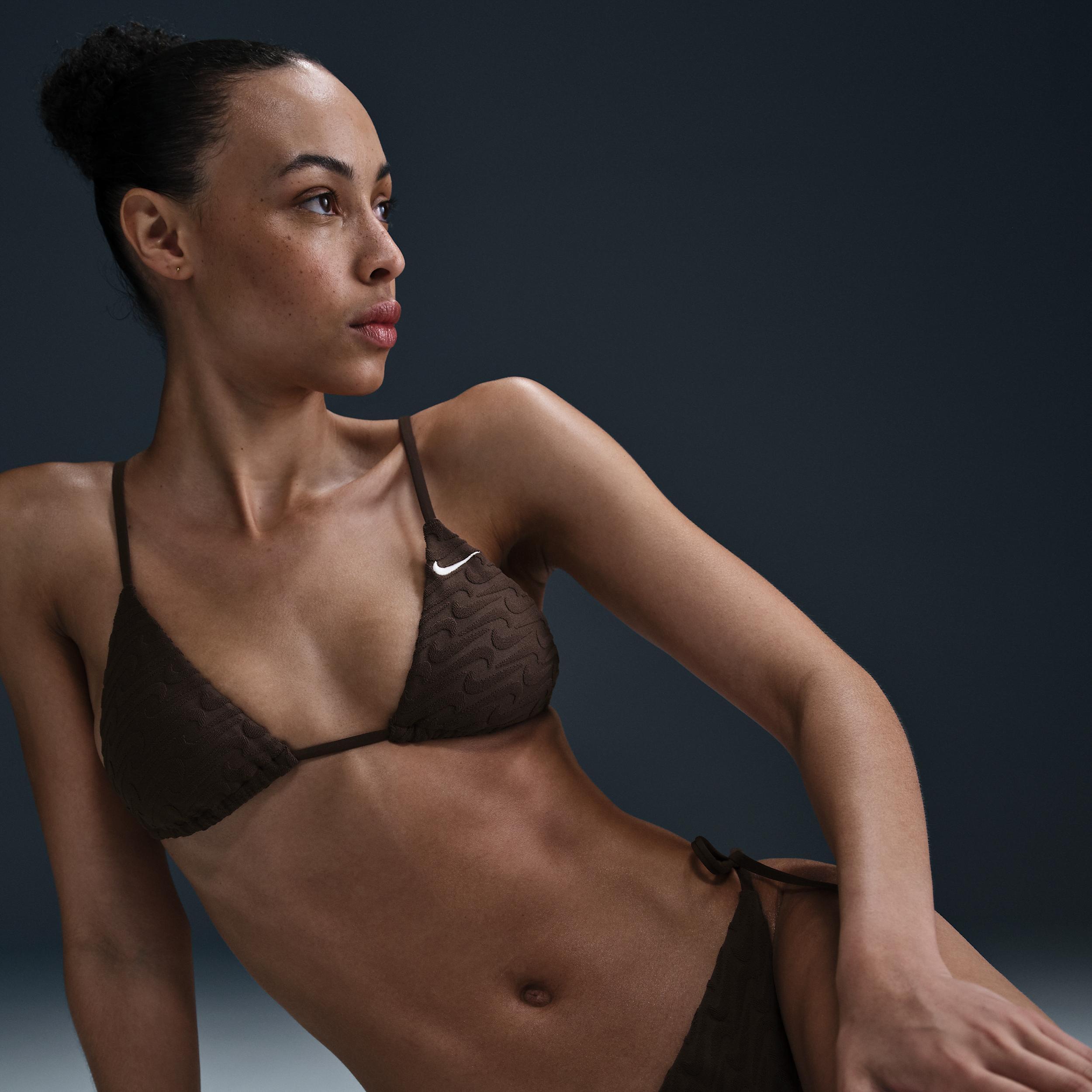 Nike Women's Swim Swoosh Link Terry Triangle Bikini Top Product Image