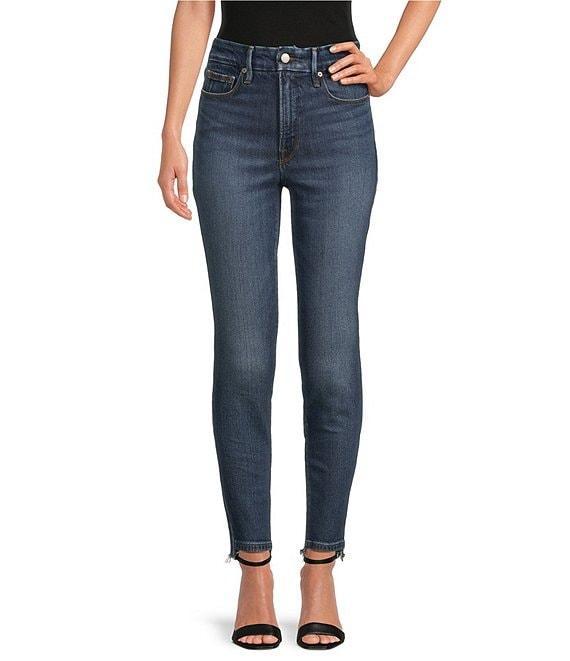 Good American Soft Tech Good Waist High Rise Skinny Cropped Jeans Product Image