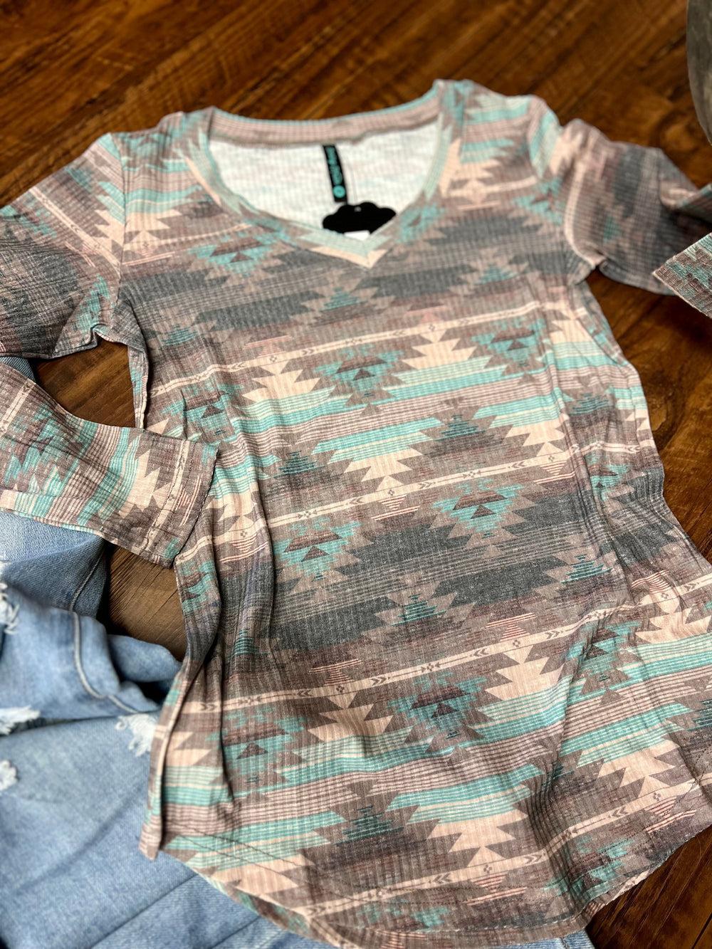 Burned Out Aztec Top* Product Image