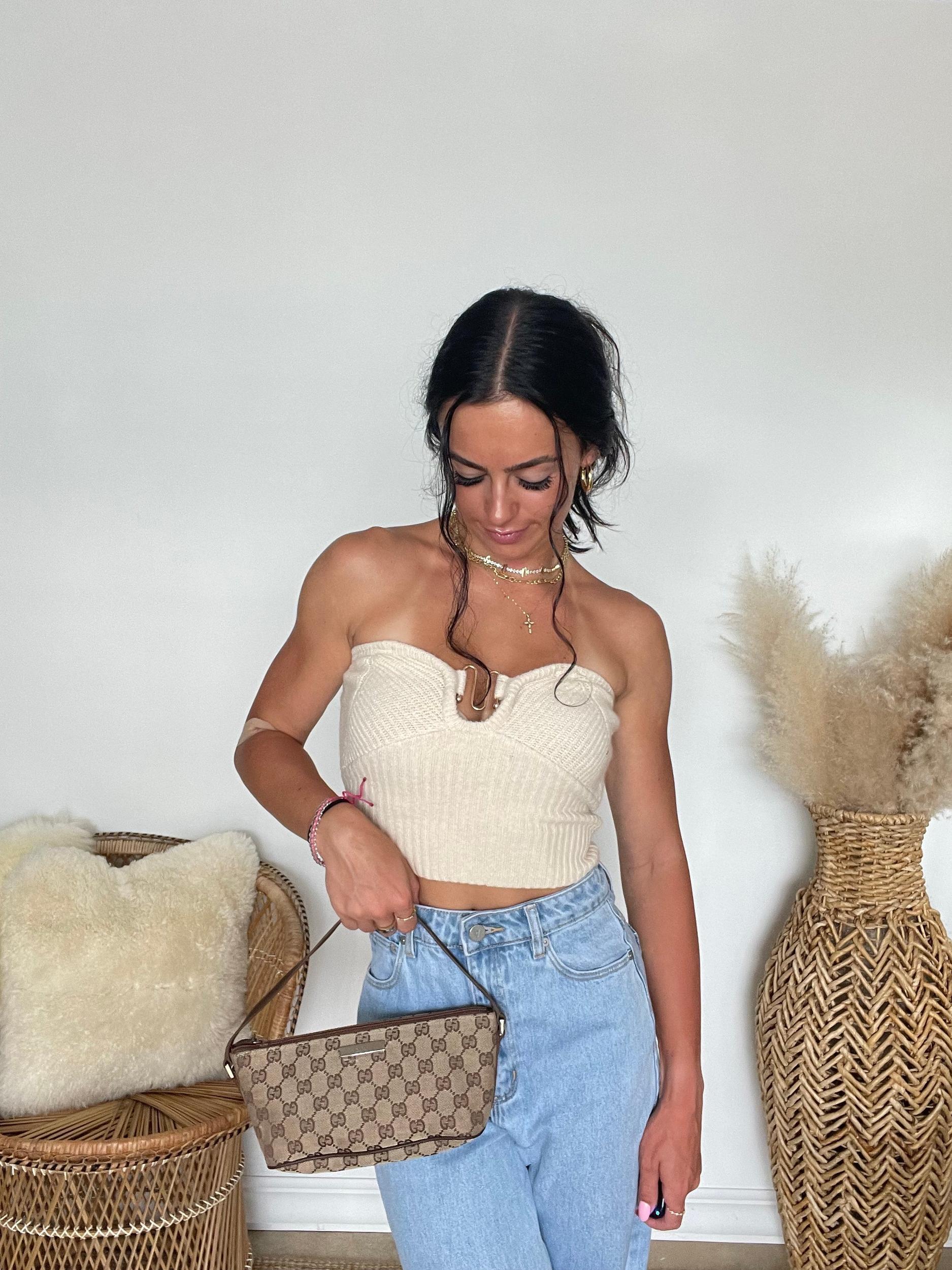 Valerie Strapless Knit Top | FINAL SALE Product Image