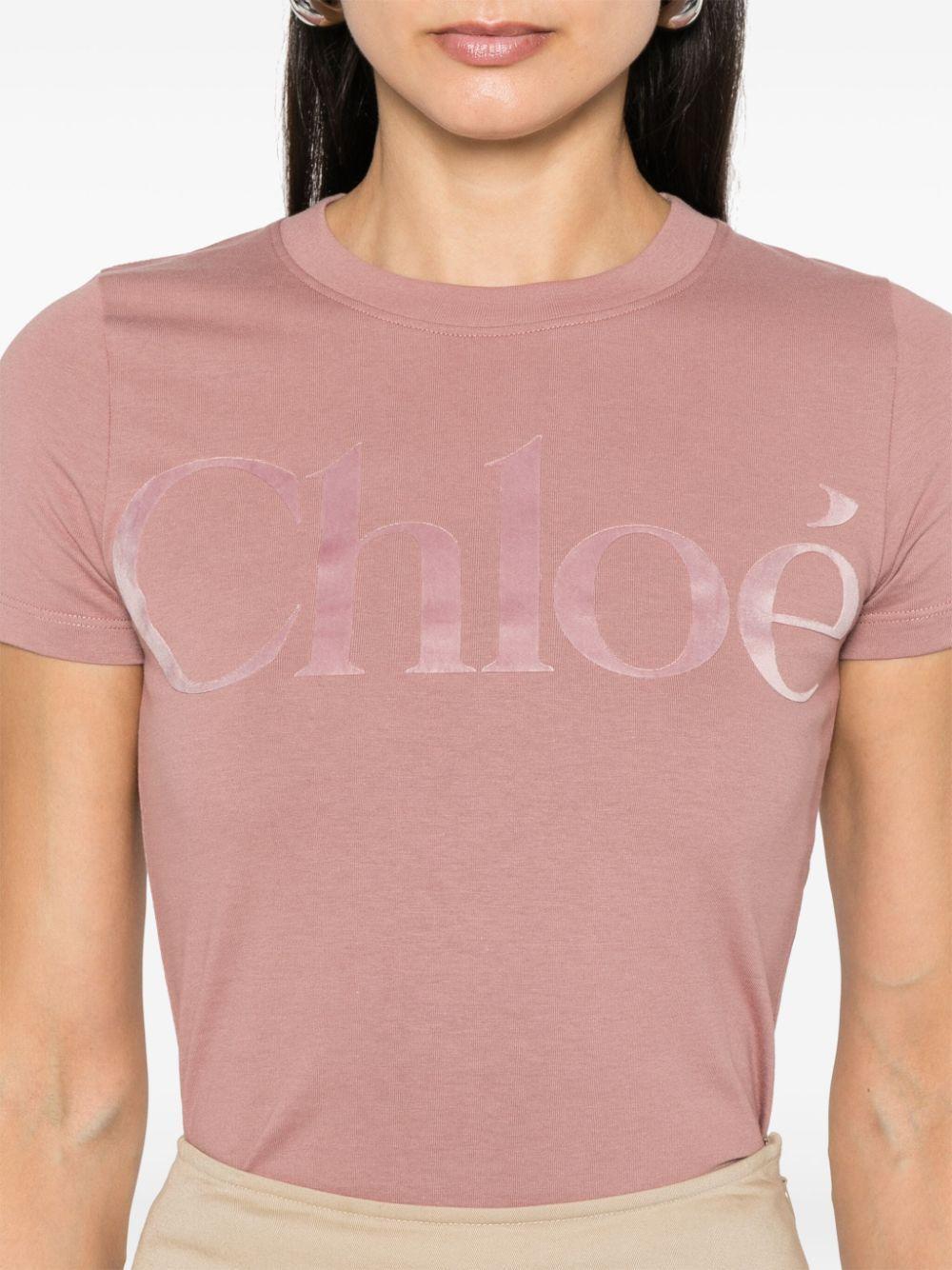 flocked-logo T-shirt Product Image