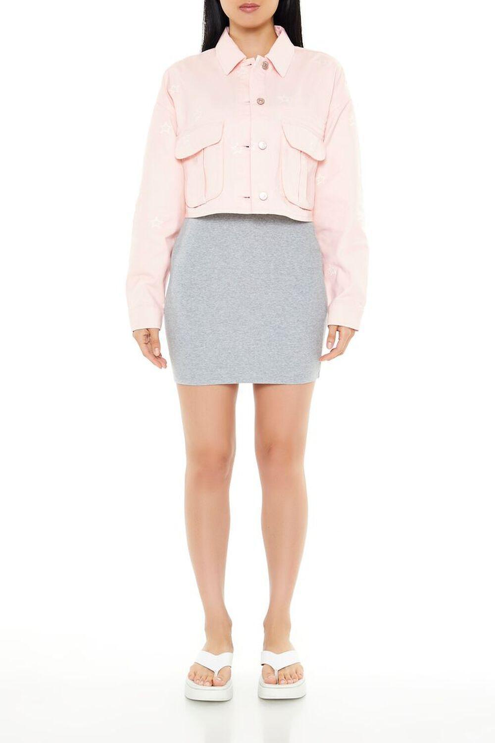 Star Cropped Shacket | Forever 21 Product Image