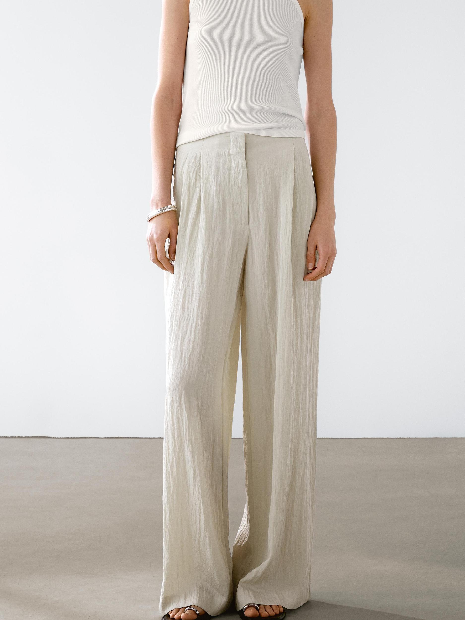 Technical trousers with darts Product Image