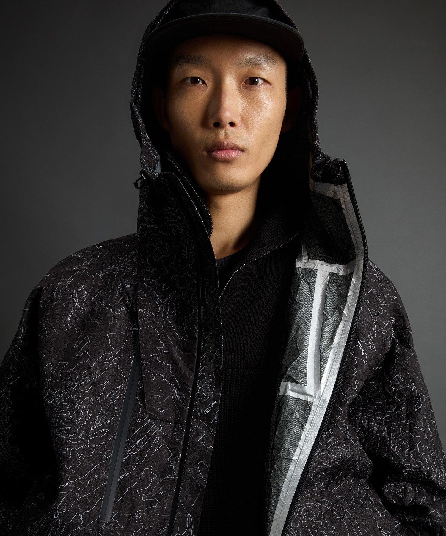 Todd Snyder x Woolrich 3-Layer Map Jacket in Black Product Image