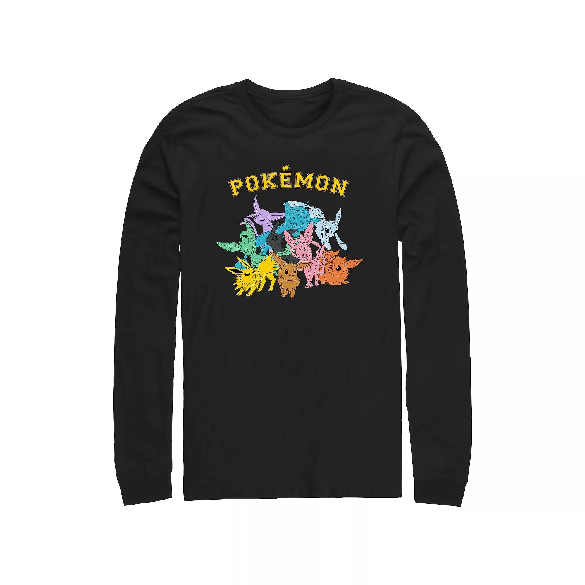 Men's Pokemon Eeveelutions Group Graphic Tee, Size: Medium, Black Product Image