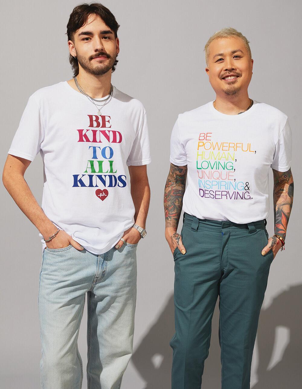 THE PHLUID PROJECT Be Phluid Pride Tee - WHITE Product Image