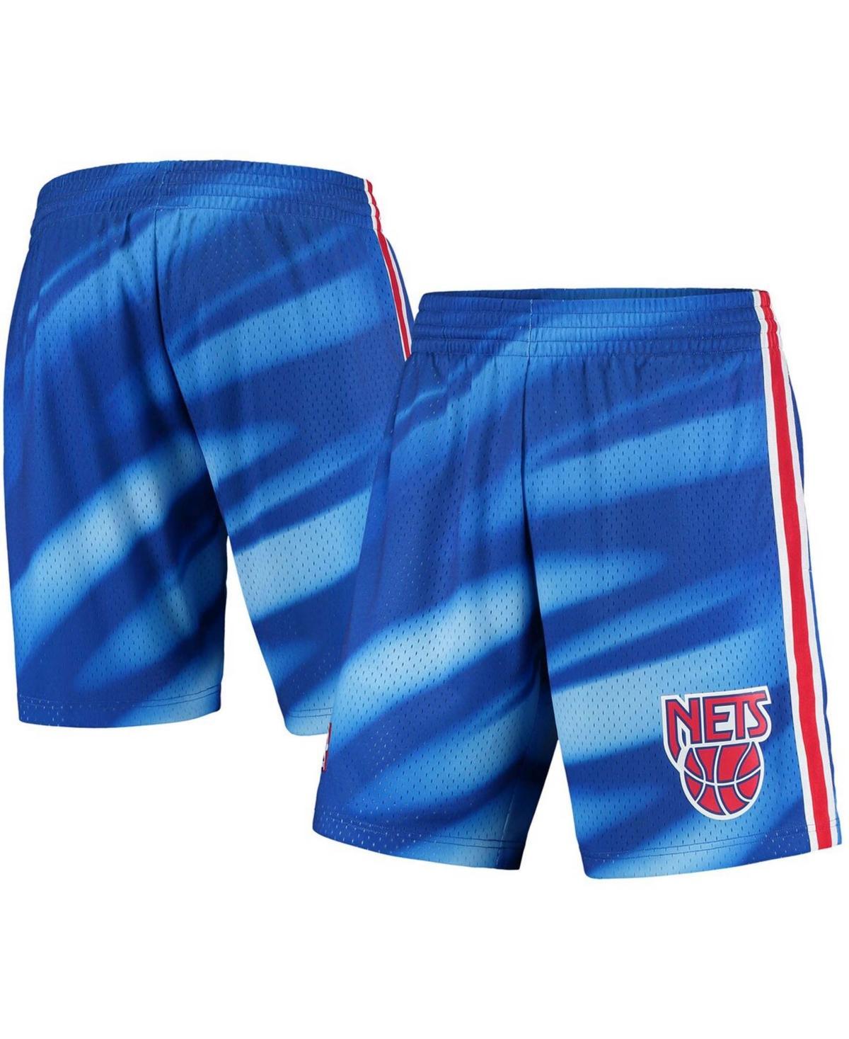 Men's Mitchell & Ness Blue New Jersey Nets Hardwood Classics Swingman Shorts, Size: 5XL, Nba Blue Product Image