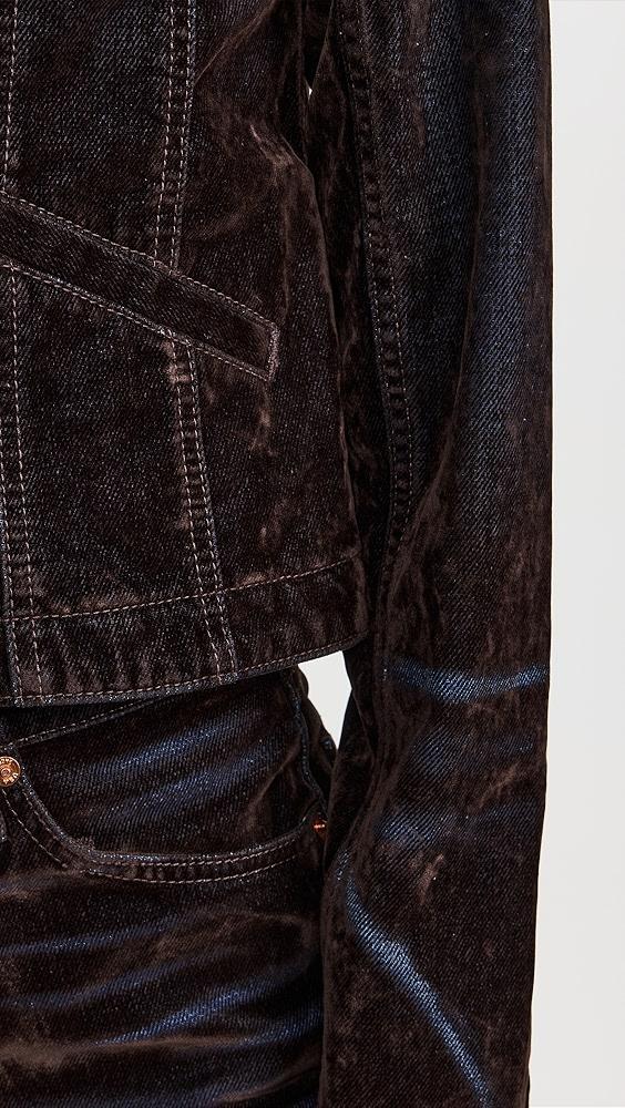 RE/DONE Flocked Corduroy Slim Zip Jacket | Shopbop Product Image