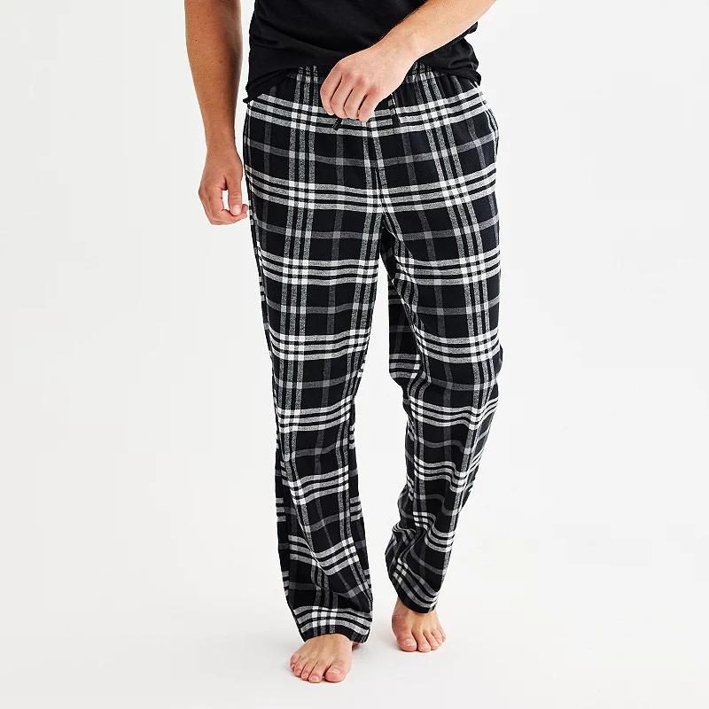 Mens Sonoma Goods For Life Flannel Drawstring Pajama Pants Product Image