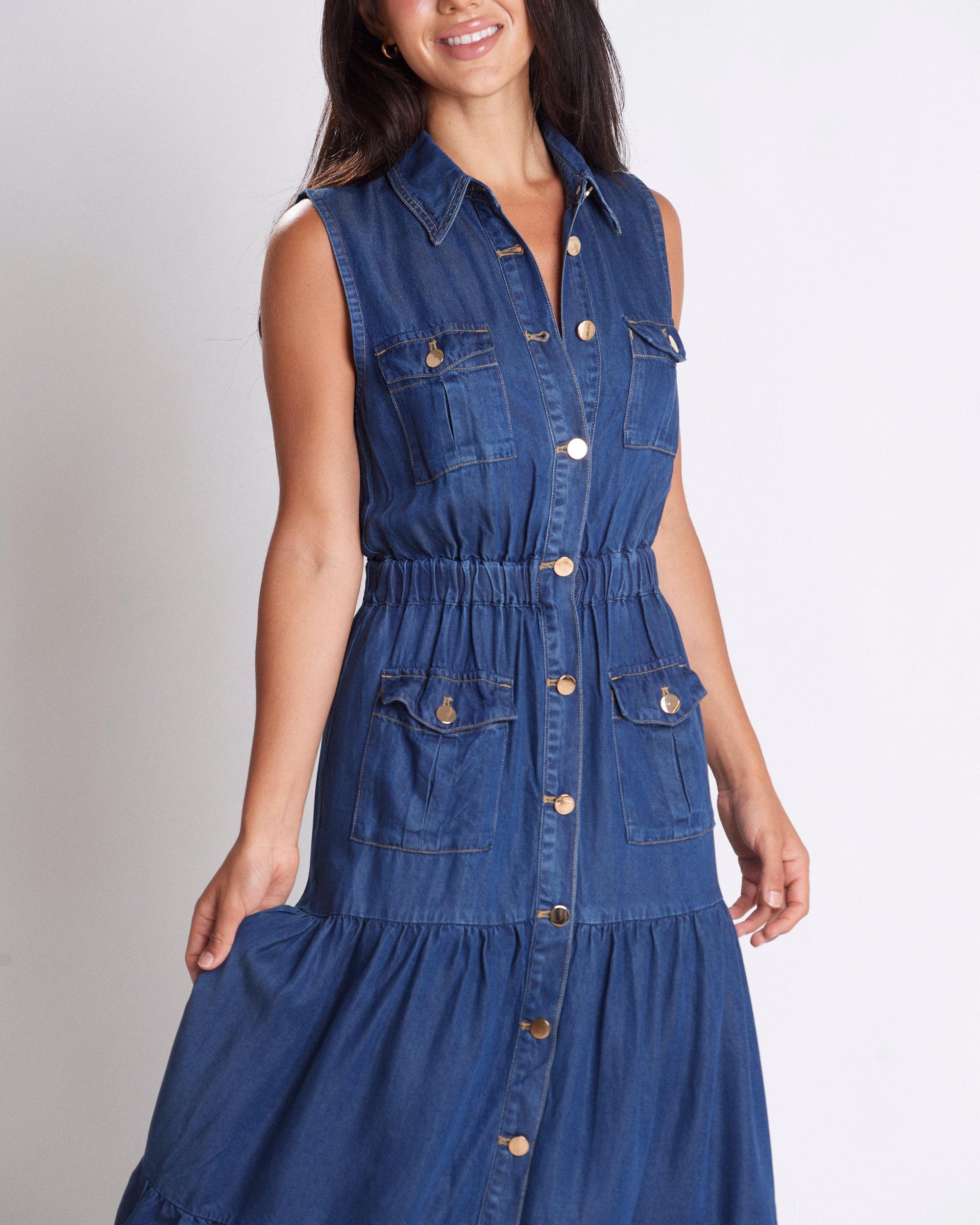 Triana Denim Dress Product Image