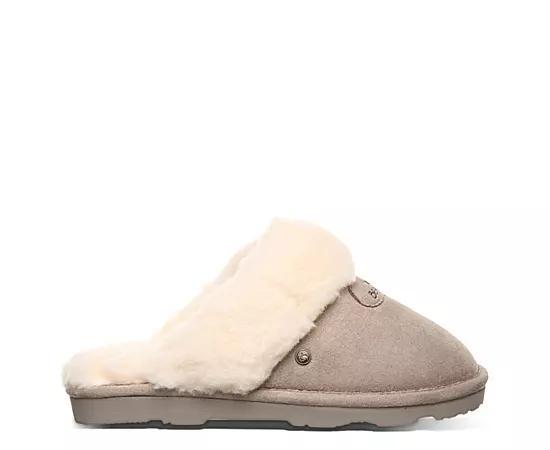 Bearpaw Effie Women's Plush Collar Slippers, Size: 11, Iced Brown Product Image