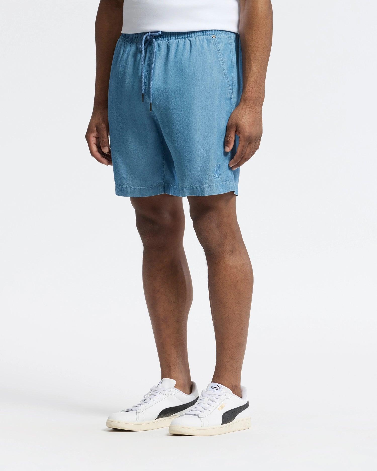 MENS KERVIN LIGHTWEIGHT DENIM WOVEN SHORT - B6R633F200 Product Image