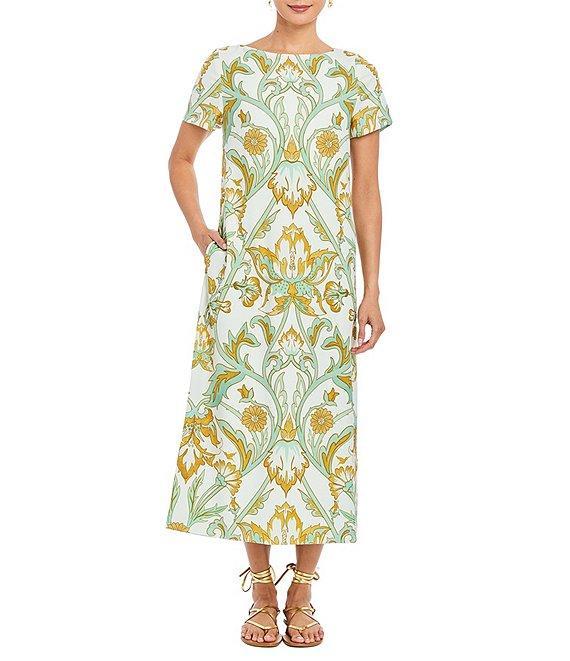 Mestiza New York Adria Convertible Stretch Crepe Bow Tie Detail Midi Dress Product Image