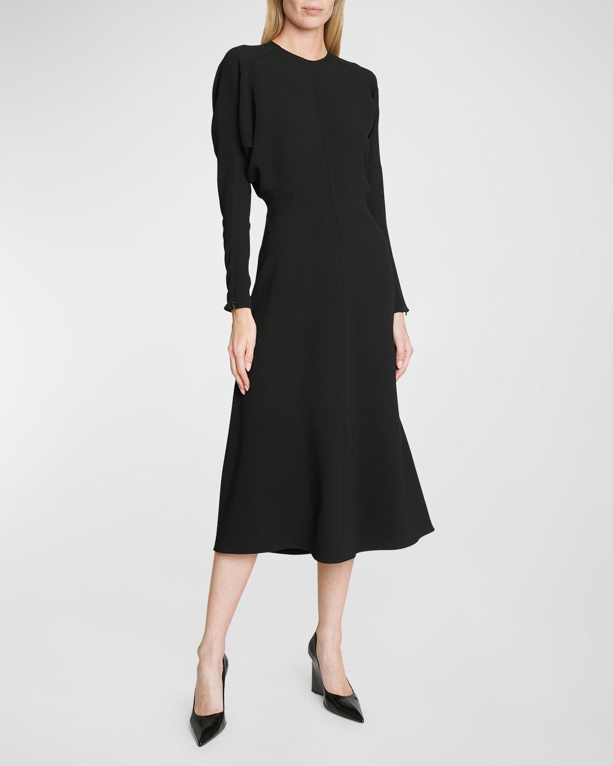 Womens Stretch Dolman-Sleeve Midi-Dress Product Image