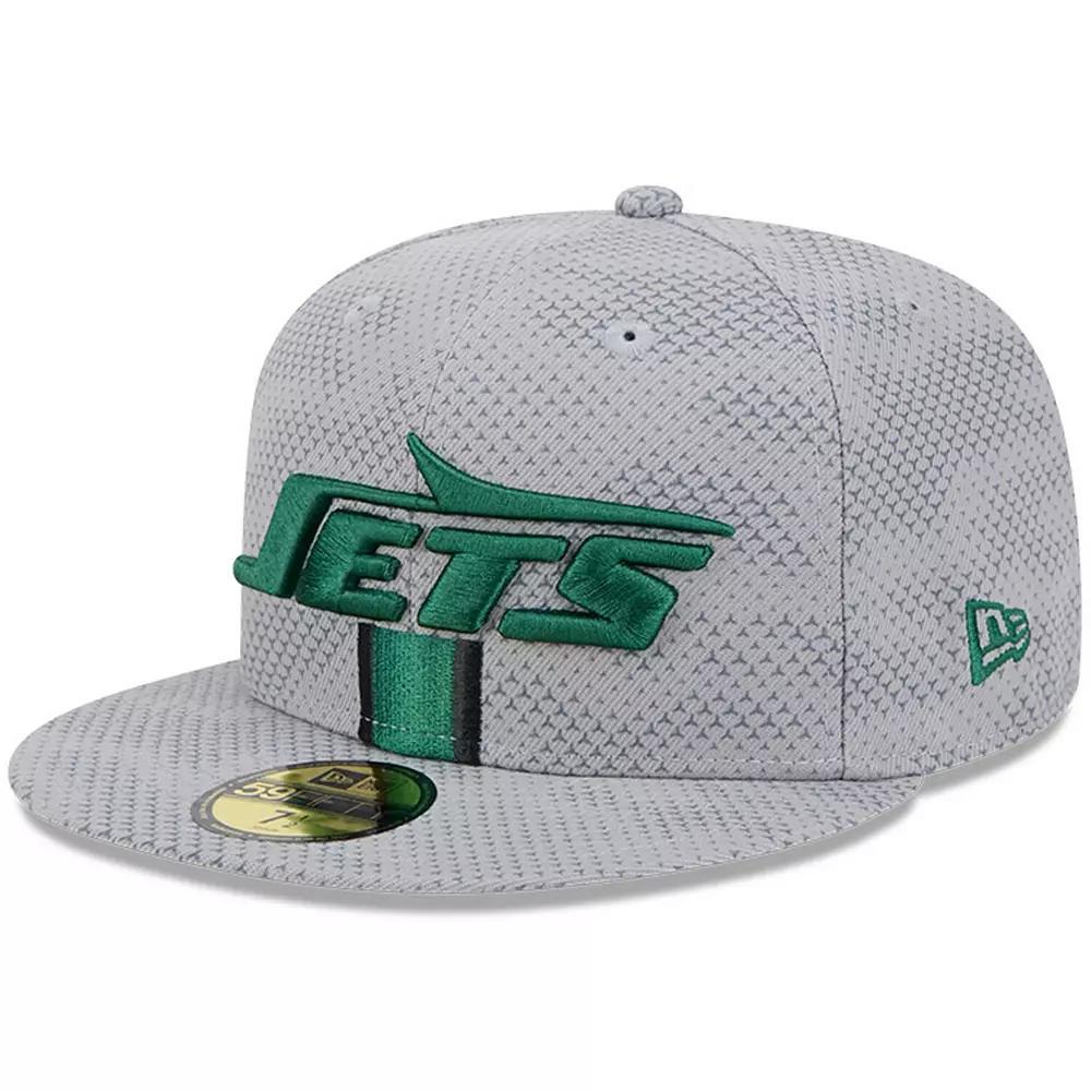 Men's New Era Gray New York Jets 2024 Sideline 59FIFTY Fitted Hat, Size: 6 7/8, Grey Product Image