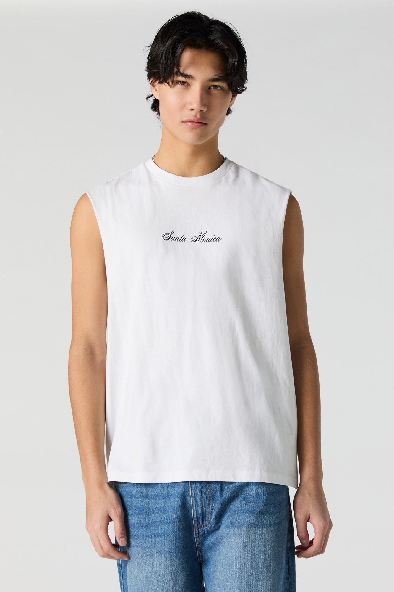 Santa Monica Graphic Muscle Tank Male Product Image