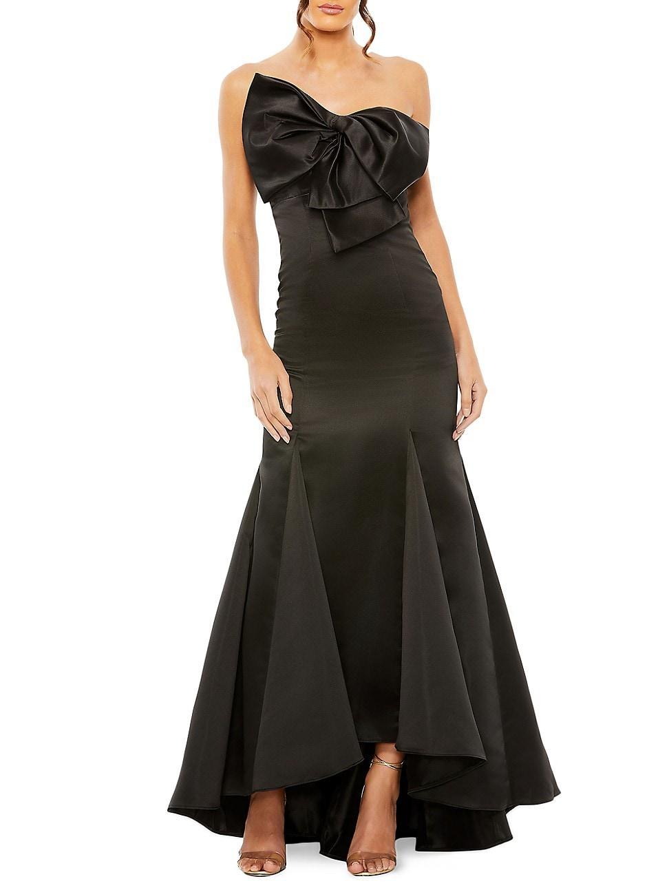Mac Duggal Strapless Sleeveless Bow Bodice Mermaid Gown Product Image