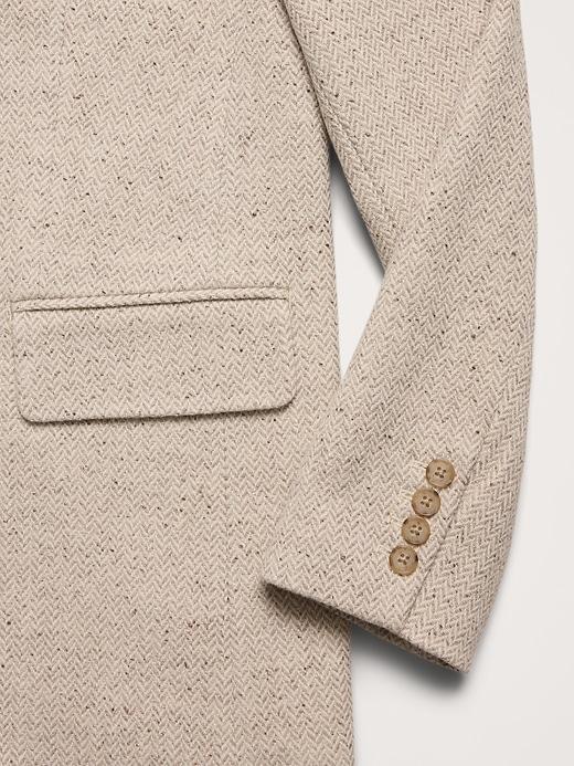 Slim Italian Herringbone Blazer Product Image