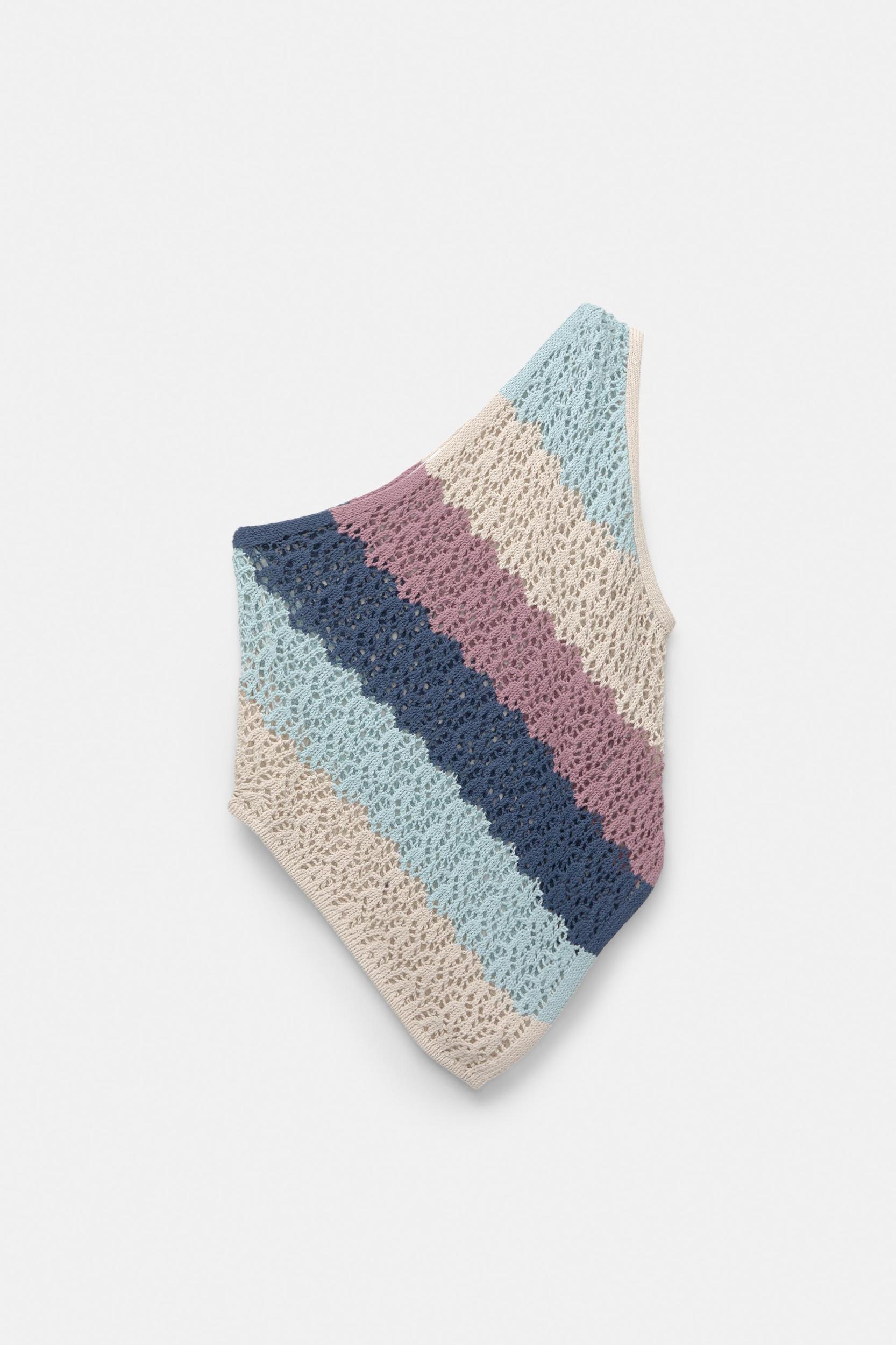 Striped crochet top Product Image