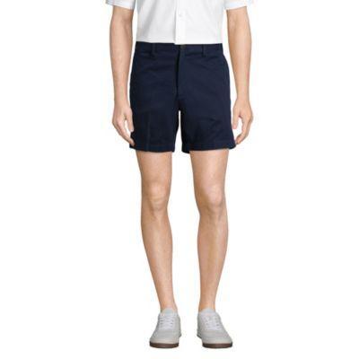 Men's Lands' End Comfort Waist 6-inch No-Iron Chino Shorts, Size: 36, Light Grey Product Image