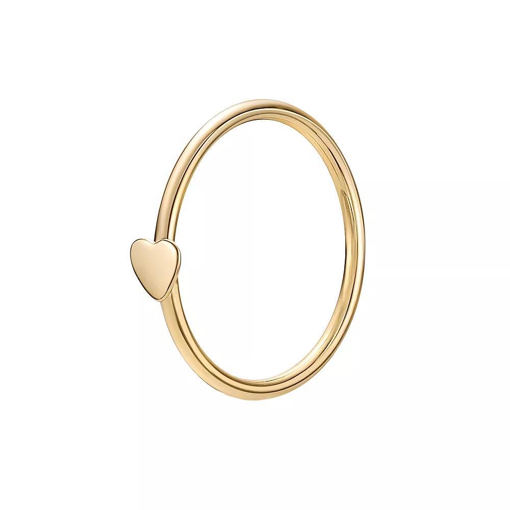 Lila Moon 14k Gold 8 mm Seamless Heart Nose Ring, Women's, Yellow Product Image