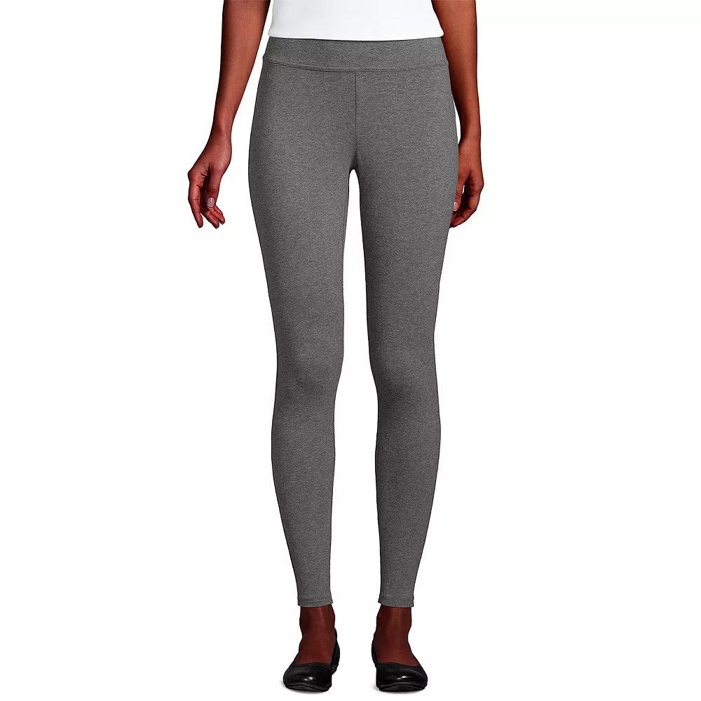 Women's Lands' End Starfish Knit Leggings, Size: Medium Tall, Grey Heather Product Image