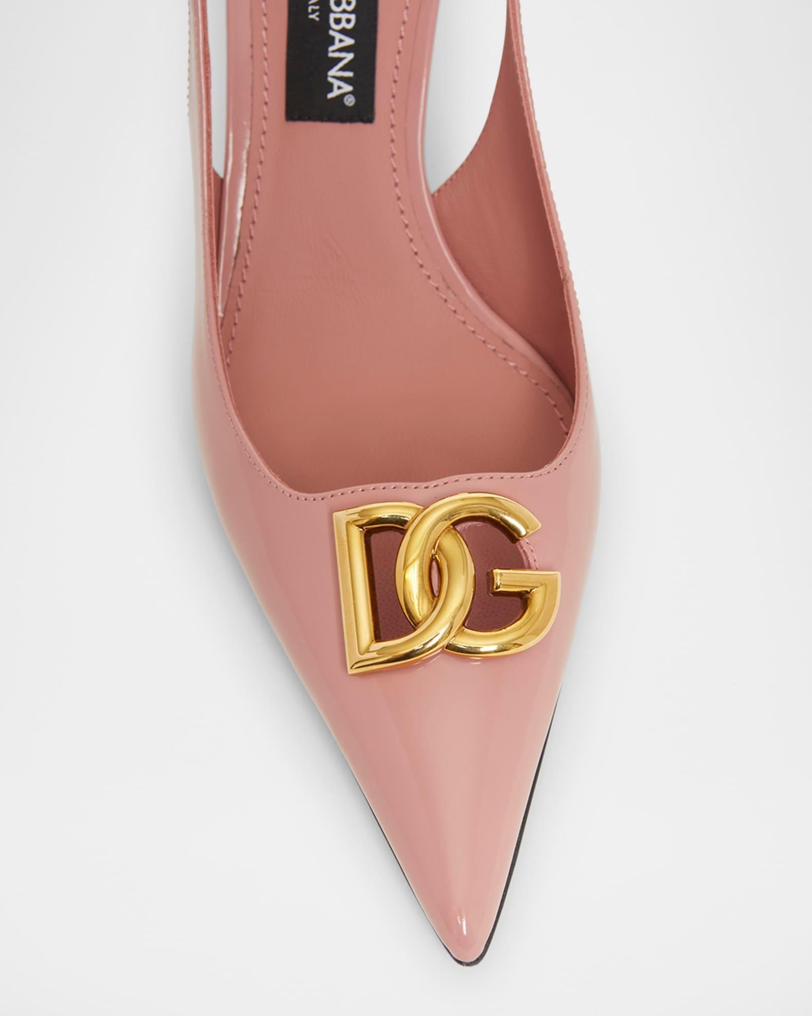 Patent DG Medallion Slingback Pumps Product Image