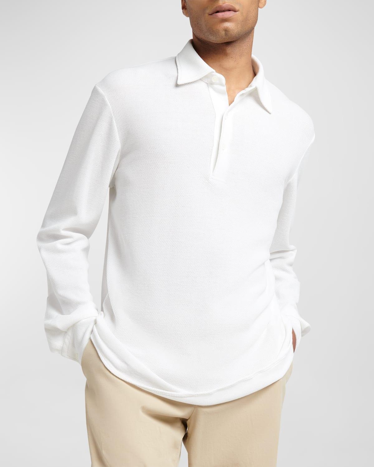 Men's Cotton Jersey Pique Polo Shirt Product Image