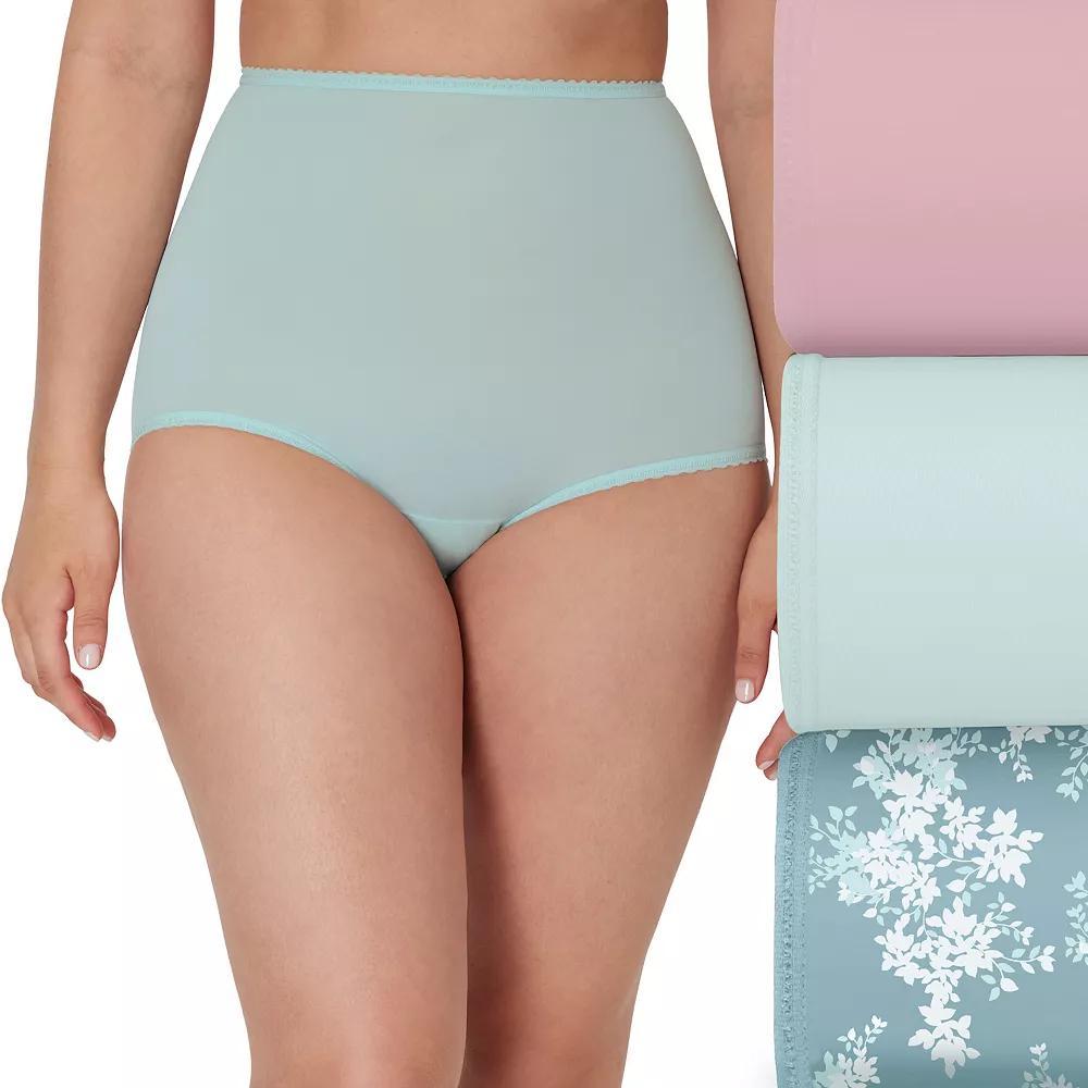 Bali Skimp Skamp 3-Pack Brief Underwear DFA633, Women's, Size: 7, Pink Glass Blue Product Image