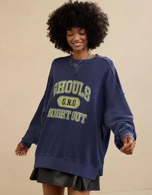 Aerie Halloween Big Chill Crew Sweatshirt Product Image