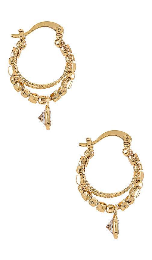 Embellished Hoop Earrings Ettika Product Image