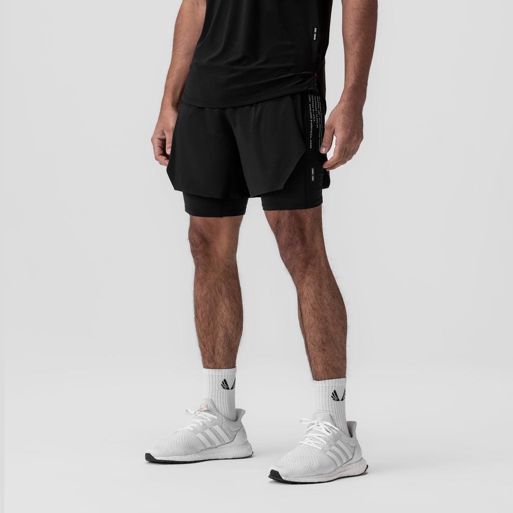 0953. Aerotex™ Hybrid Liner Short - Black/Black Product Image