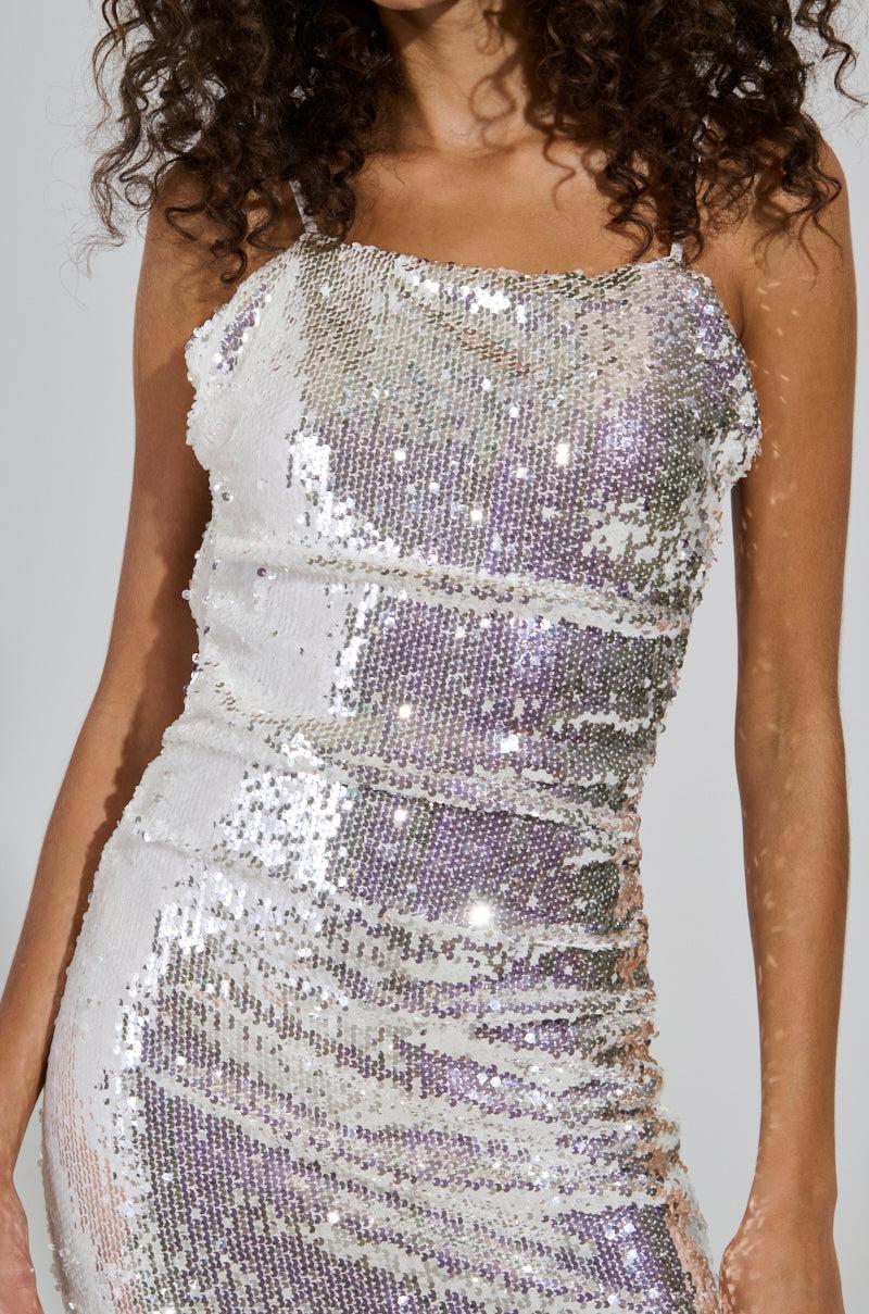 SAMANTHA SEQUIN MIDI DRESS Product Image