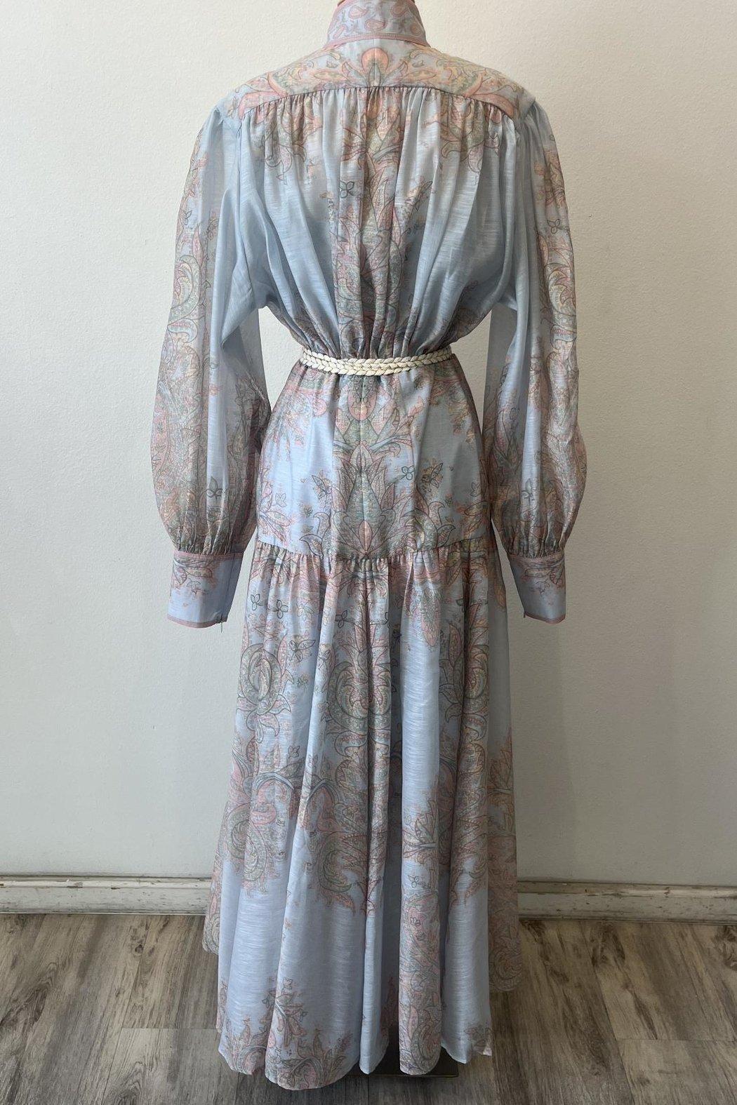 Belted Paisley Dress Product Image