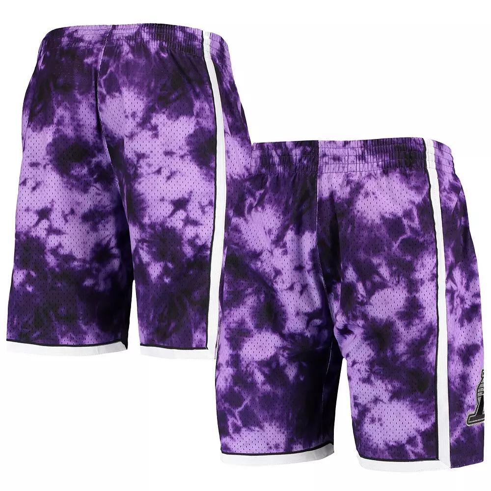 Men's Mitchell & Ness Purple Los Angeles Lakers Hardwood Classics 2009 Galaxy Swingman Shorts, Size: Medium Product Image