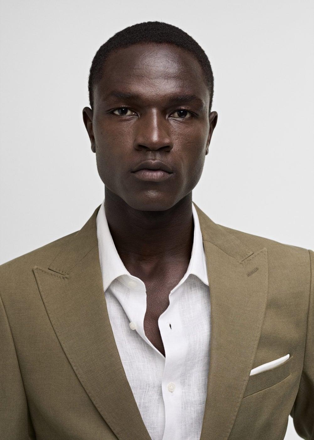 Slim-fit Tencel™ blend suit jacket - Men | MANGO USA Product Image