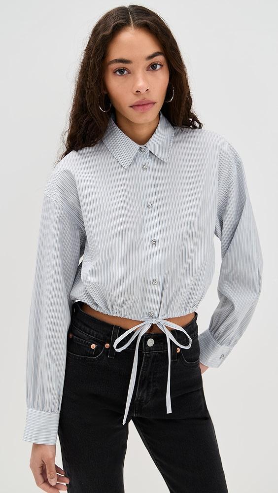 rag & bone Georgie Stripe Poplin Shirt | Shopbop Product Image