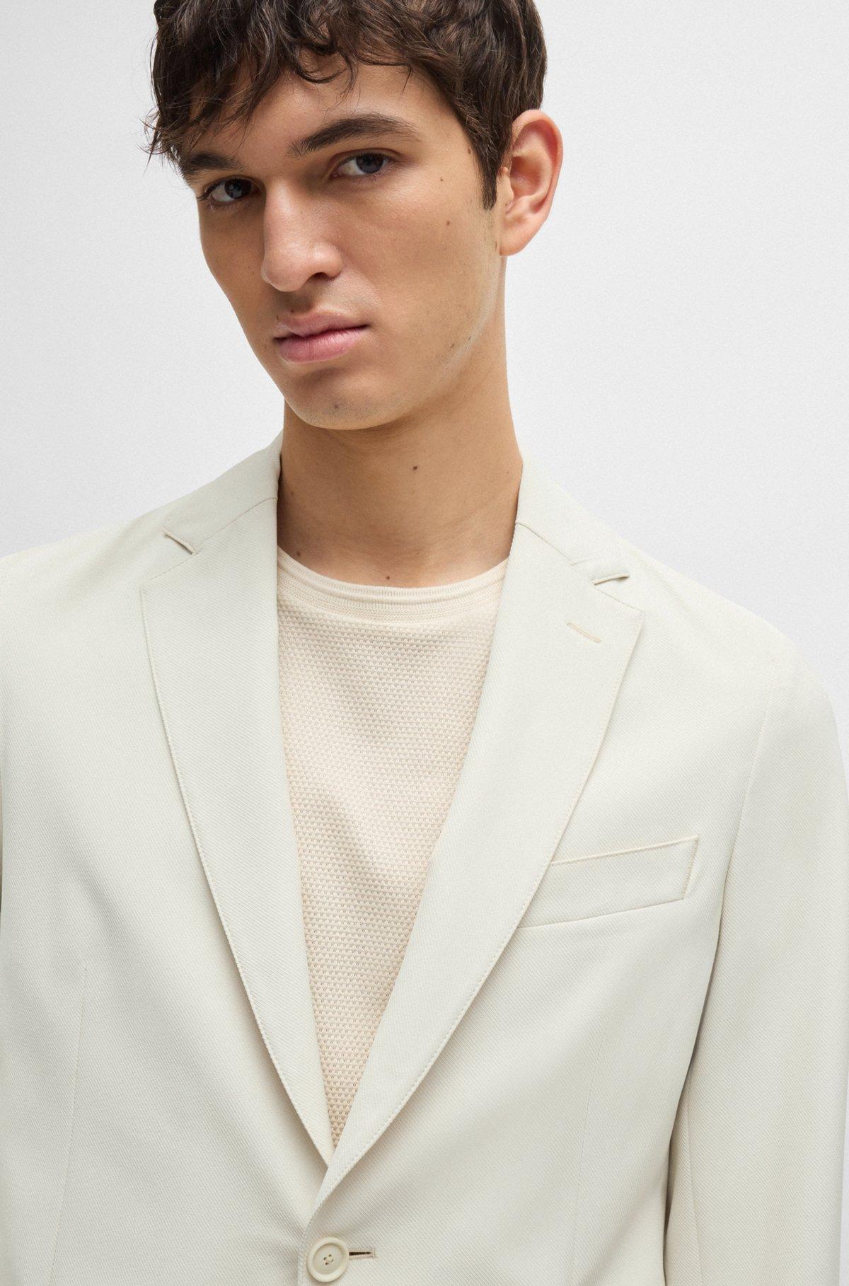 Slim-fit jacket in wrinkle-resistant performance-stretch fabric Product Image
