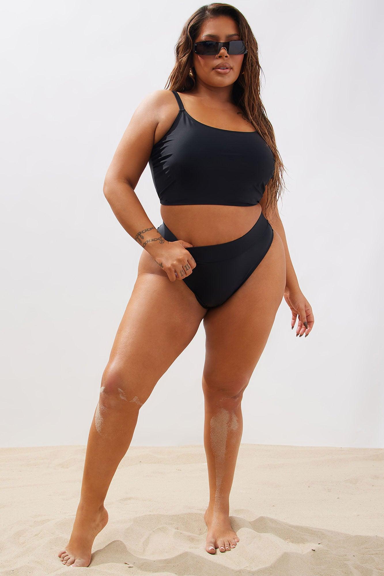 Beach Weather 2 Piece High Rise Bikini - Black Product Image