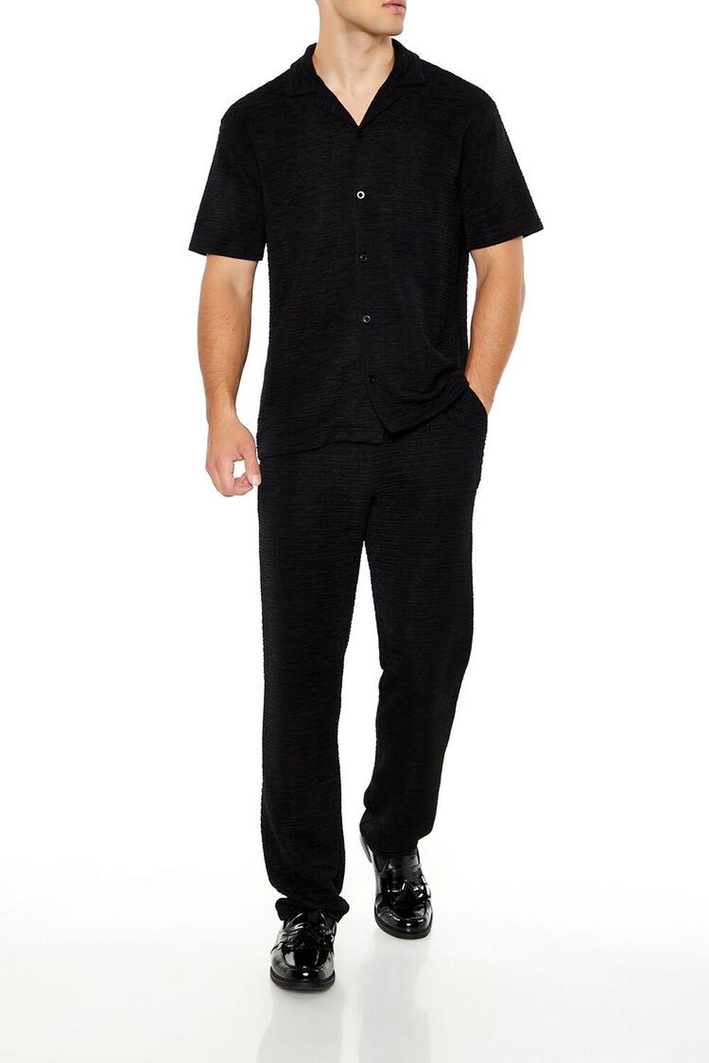 Textured Cuban-Collar Shirt | Forever 21 Product Image