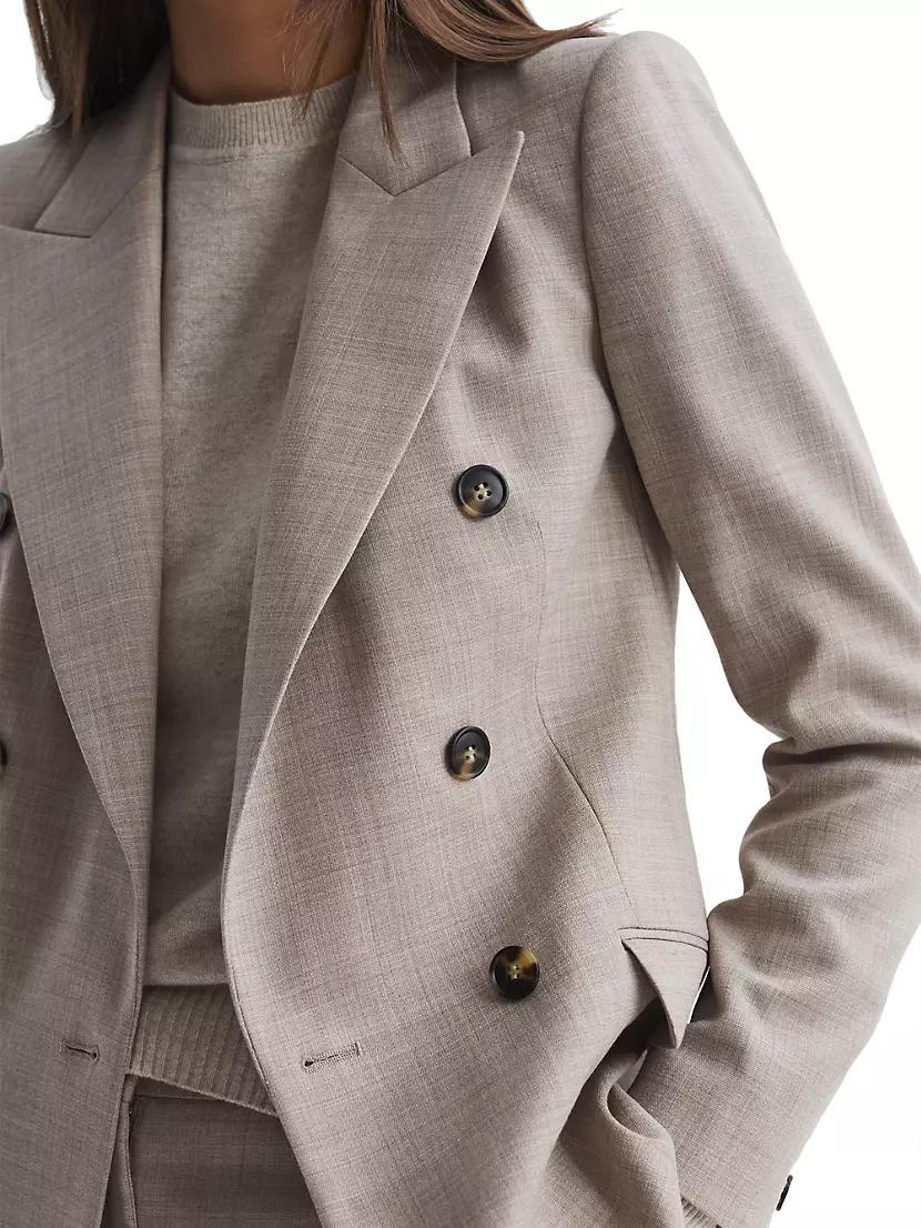 Hazel Wool Double-Breasted Blazer Product Image