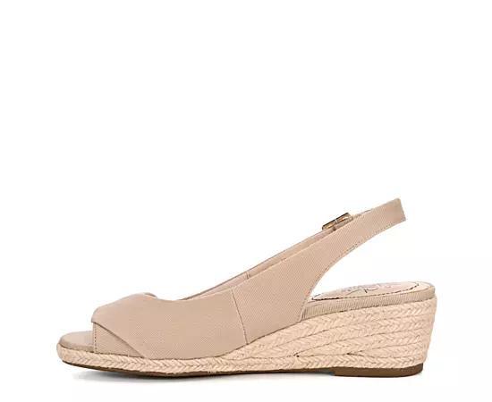 LifeStride Socialite Womens Wedge Sandals Brown Product Image