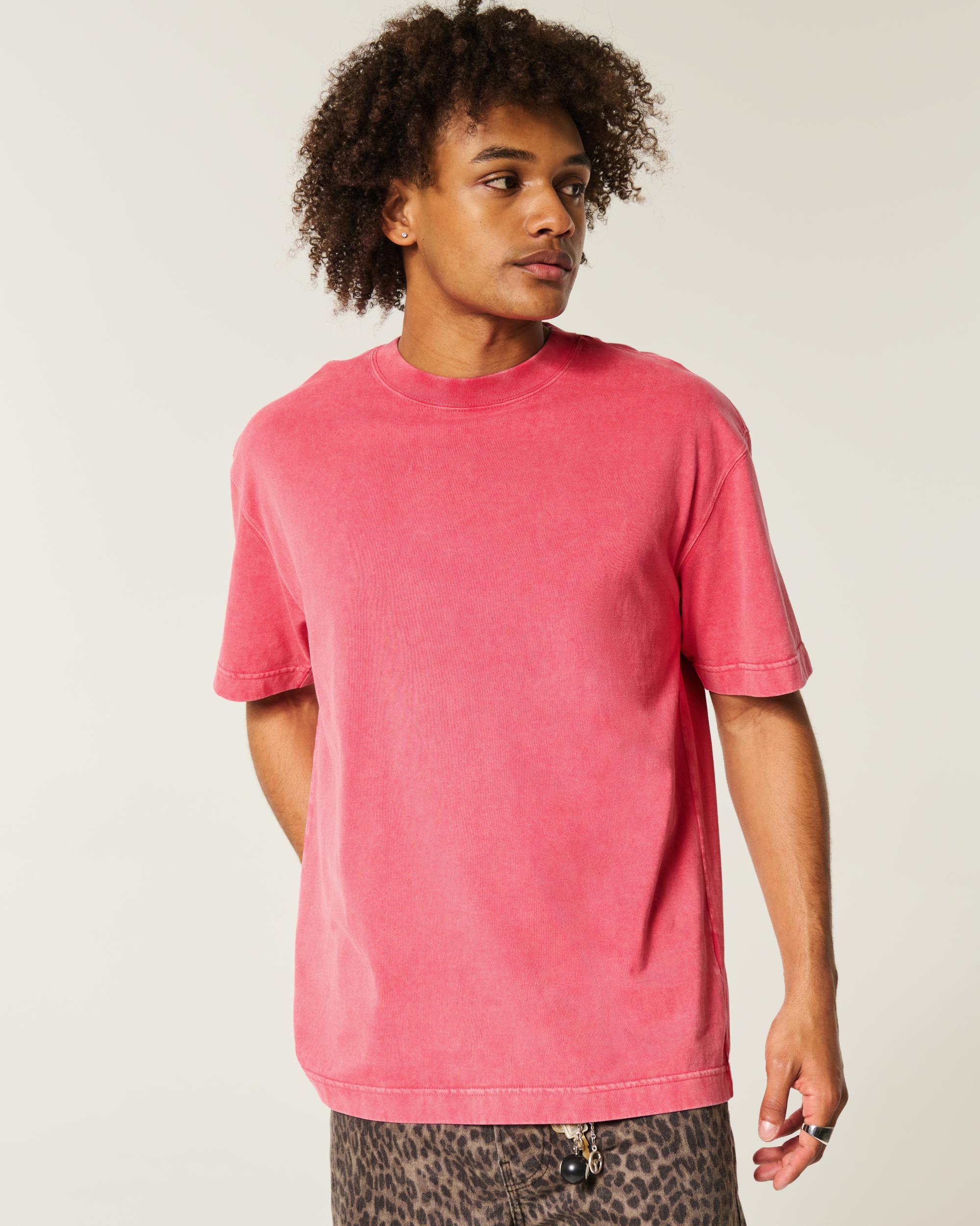 Boxy Heavyweight Washed Crew T-Shirt Product Image