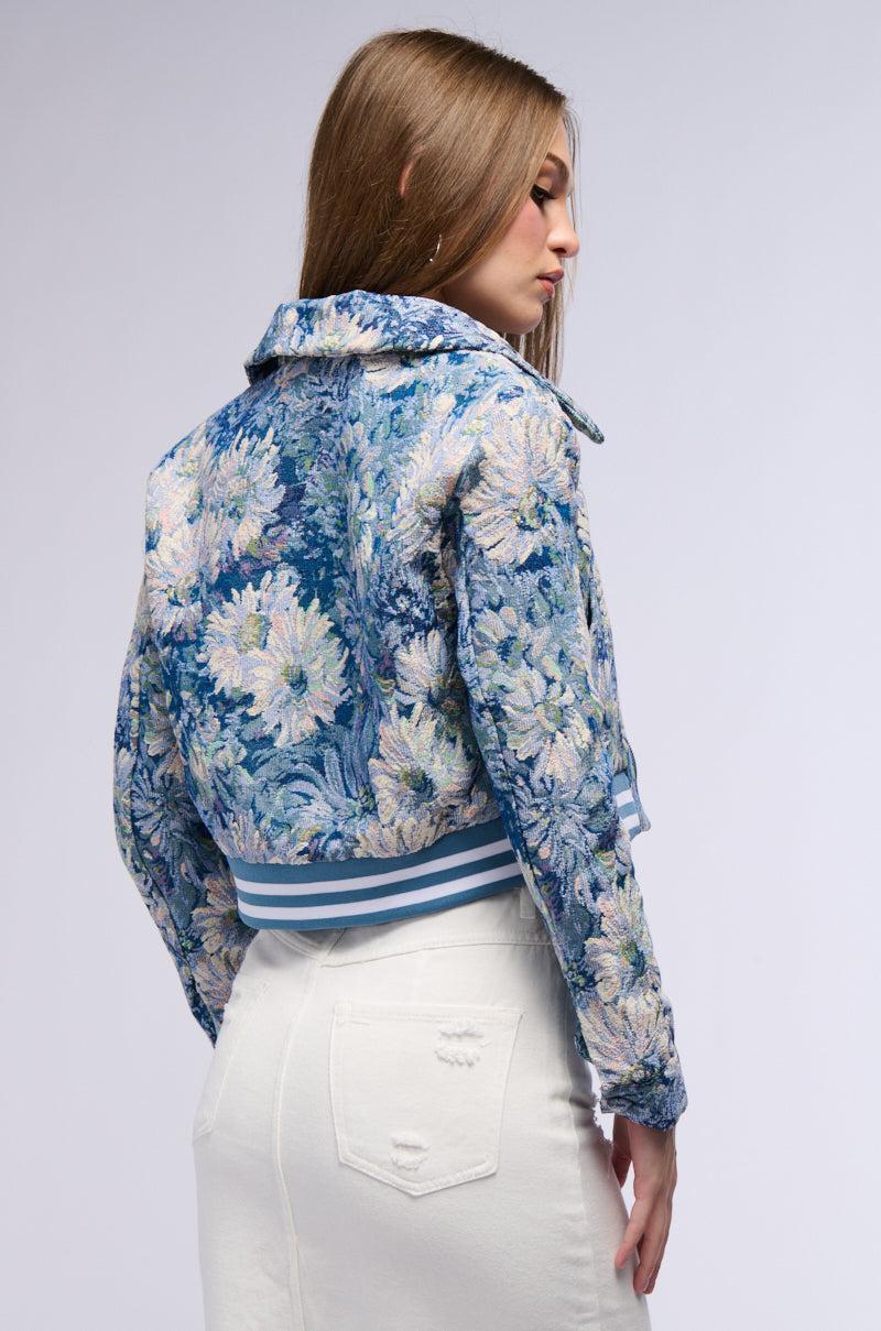 CLOUD NINE BROCADE BOMBER Product Image