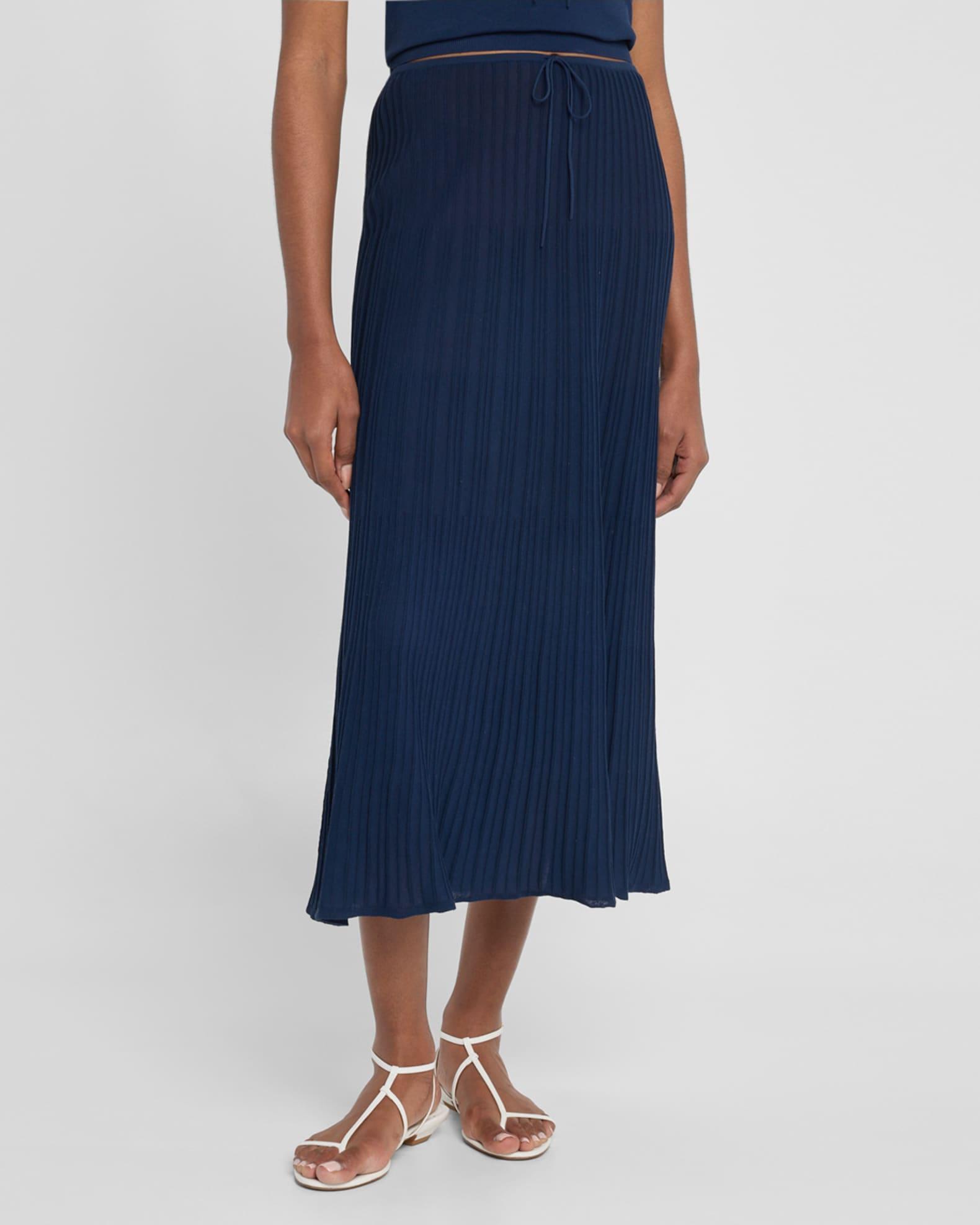 Citara Ribbed Midi Skirt  Product Image