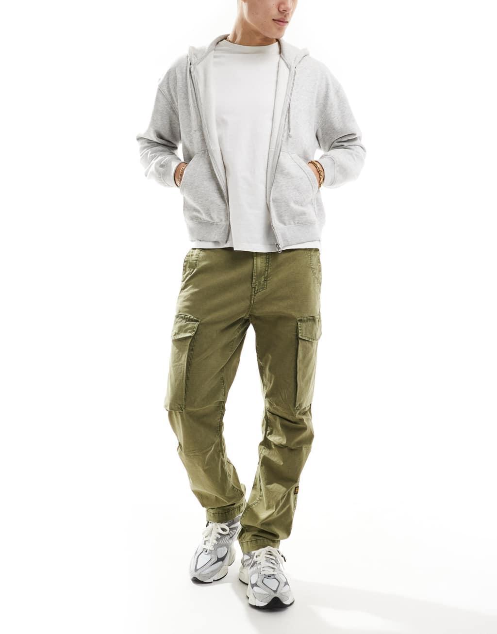 G-Star regular cargo pants in khaki green Product Image