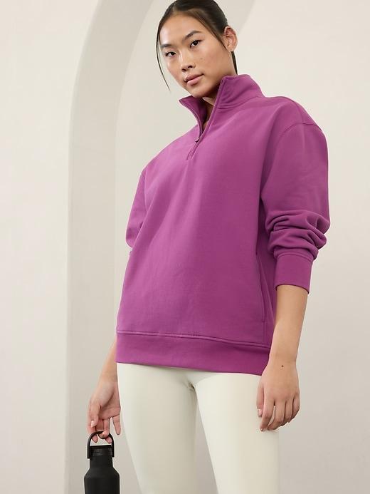 Power of She Forever Fleece 1/4 Zip Sweatshirt Product Image